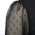 thumbnail image 6 of Afinprain Womens Clergy Dress Tab Collar Sheer Puff Sleeve Pencil Dresses, 6 of 6