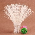 thumbnail image 2 of Visland 100 Stems Imitation Pearl Sticks Beaded String for Crafts Spray Beads Wire Stems DIY Accessories Garland Wedding Bridal Flower Bouquet Party Table Decor, 2 of 5