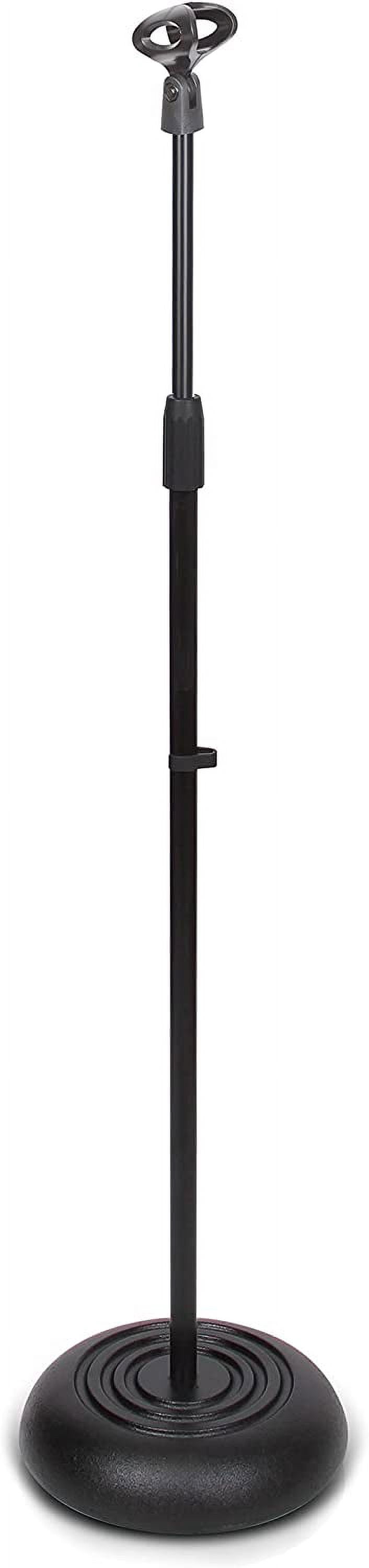 Professional Dynamic Vocal Microphone with Adjustable Stand - Cardioid Unidirectional Handheld Mic for Live Performance and Studio Recording