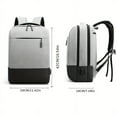 thumbnail image 2 of Backpack Men's Computer Backpack New Simple Fashion Business Backpack Trendy Travel Casual Student Schoolbag, 2 of 5