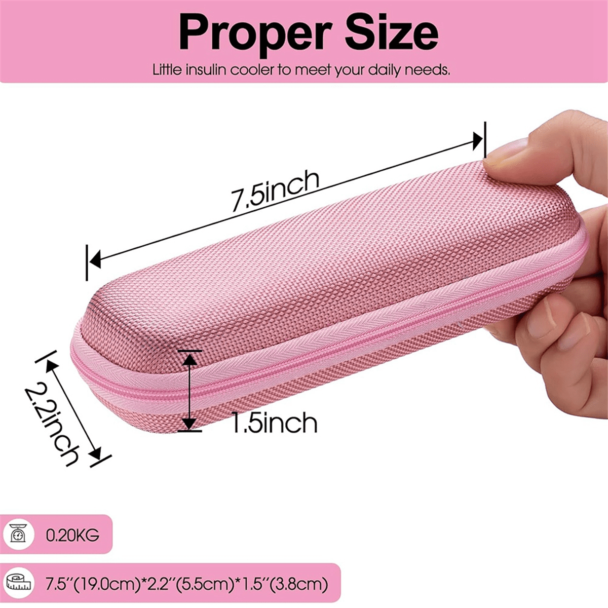 Insulin Cooler Travel Case, Portable Insulin Travail Case, Insulin Cooling Case Insulated Organizer for Insulin Pens C