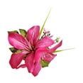 thumbnail image 3 of lixuesong Realistic Artificial Lilies Hair Clip Elegant Side Clip For WeddingS Parties Lightweight Floral Hairpin Accessory, 3 of 3