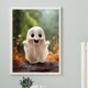 thumbnail image 2 of (x603) Resina Diamante La Serie Dibujos Animados Pequeño Fantasma Lindo Halloween Con Diamantes 30*40CM, 2 of 9