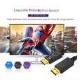 thumbnail image 3 of Línea dp grande macho a macho versión 1.2 4K a tarjeta gráfica de monitor de computadora línea de conexión de competencia eléctrica HD versión 1.4 línea 8Kdp, 3 of 4