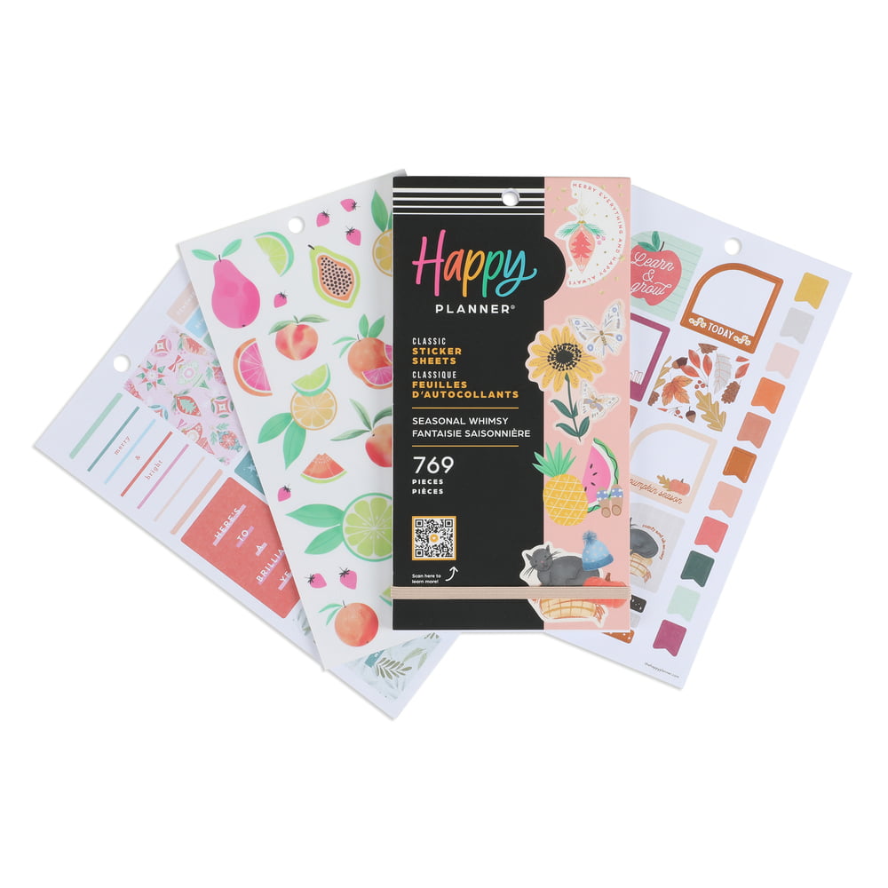 Happy Planner Sticker Value Pack 30/Sheets-Seasonal Flowers
