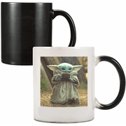 Wekity Funny Coffee Mugs, Cute Baby Alien Heat Sensitive Color Changing Coffee Magic Mug, Novelty Ceramic Coffee Mug Tea Cup