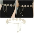 thumbnail image 4 of Waist Chain Luxurious Wild Waist Accessory Decorate Fitted Adjustable Smooth Surface Waist Strap for Daily Wear, 4 of 8