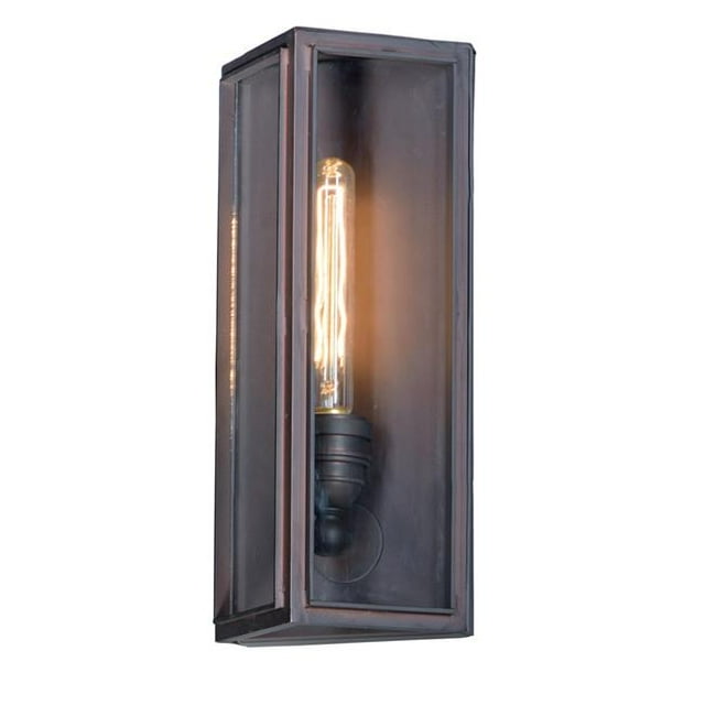 Maxim 4063CLOI Pasadena 1-Light Outdoor Wall Lantern, Oil Rubbed Bronze