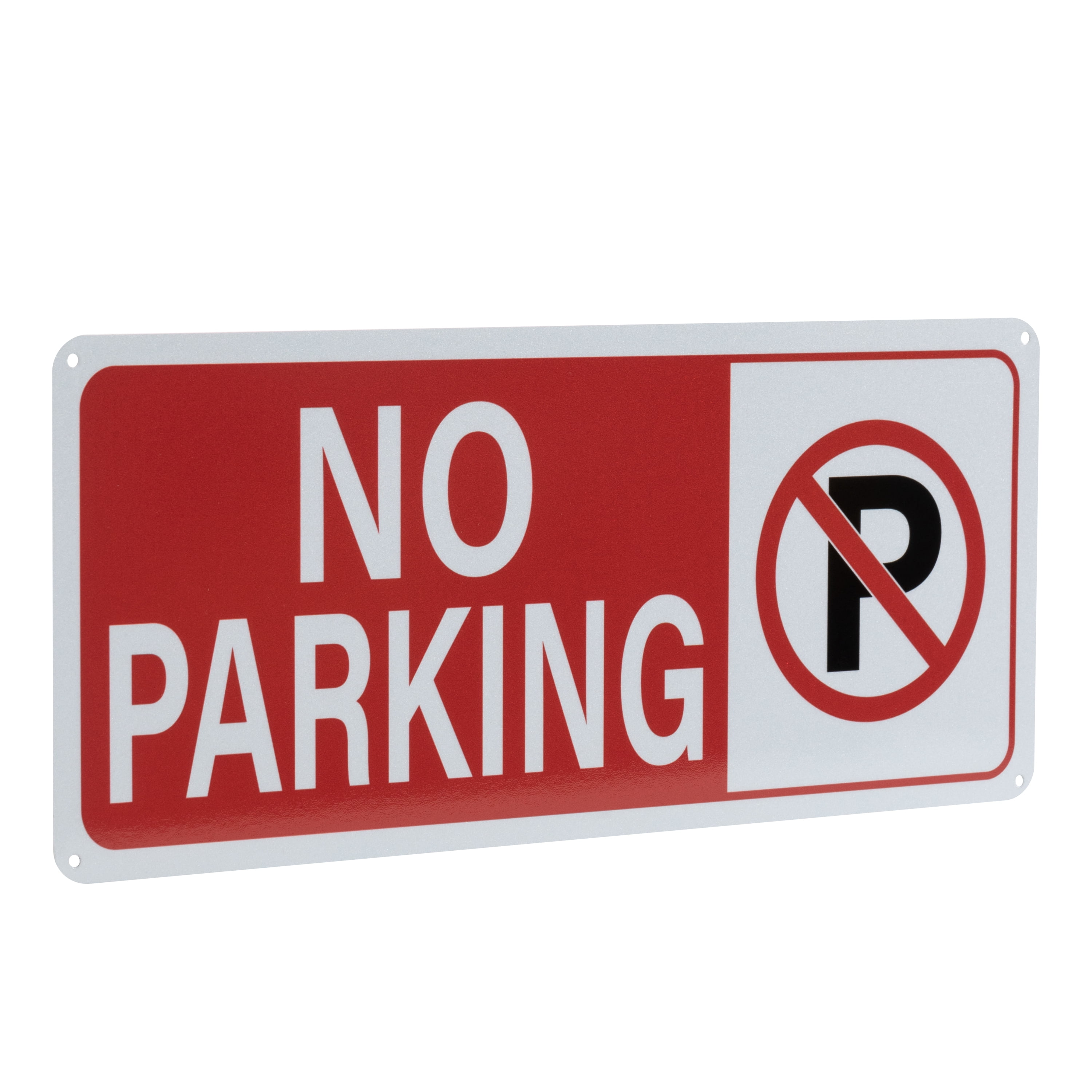 (2 pack) "Pen+Gear  No Parking Sign, 6x14 inch -Vibrant Red, Easy-to-Read, Durable for Outdoor & Indoor Use"