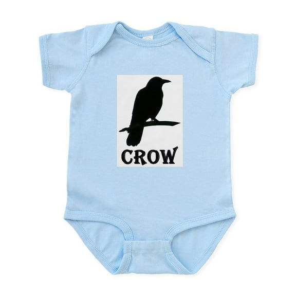 CafePress - Black Crow Infant Bodysuit - Baby Light Bodysuit, Size Newborn - 24 Months