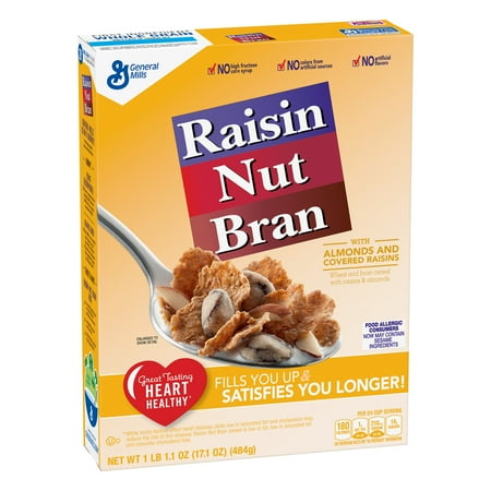 Raisin Nut Bran Breakfast Cereal, 17.1 oz Box