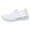 5White, variant on Toome Women's Mesh Walking Shoes, Lightweight Slip-On Flat Dance Sneakers, Breathable Comfort Loafers for Everyday Wear