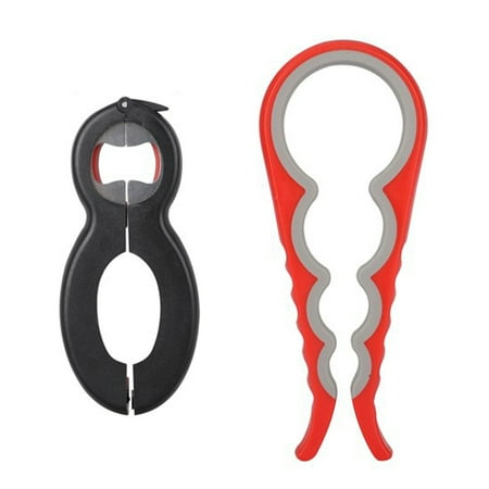 

2pcs Twist Off Tool Can Jar Gripper Bottle Opener Wine Party Lid Multi Function