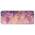 thumbnail image 1 of Flower Kitchen Mat, Watercolor Painting Effect Wisteria Tree Blossoms Soft Scenic Spring Display, Plush Decorative Kitchen Mat with Non Slip Backing, 47" X 19", Violet Purple Pink, by Ambesonne, 1 of 1
