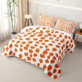 thumbnail image 3 of Erosebridal HDaub Quilt King for Girls, Vertical Blot Print King Coverlet Set, Orange White, 3 Pieces, 3 of 7