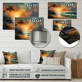 thumbnail image 4 of Designart "Coastal Getaway Orange and Blue Hues II" Beach Metal Wall Decor, 4 of 5