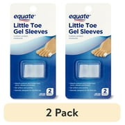 (2 pack) Equate Little Toe Gel Sleeves, 2 Count