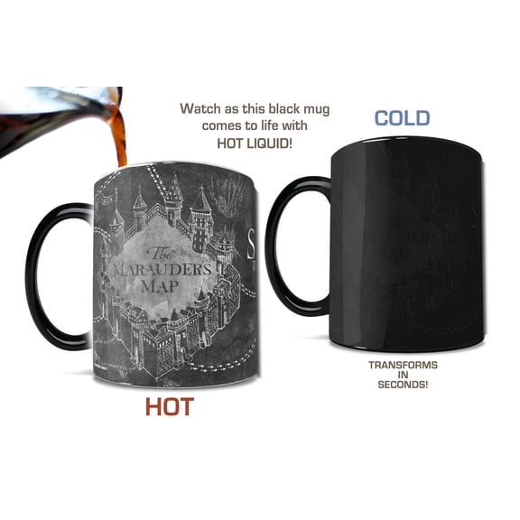 Harry Potter (Marauders Map - Black and White) Morphing Mugs® Heat-Sensitive Mug MMUG297
