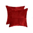 thumbnail image 1 of Natural Torino Geneva Color Cowhide Pillow | 2-Pack | 18"x18", 1 of 2