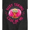 thumbnail image 3 of Barbie - Busy Taking Care Of Me - Girls Fitted Short Sleeve Graphic T-Shirt, 3 of 5