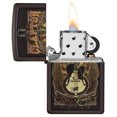 thumbnail image 3 of Zippo Eric Clapton Guitar Design Brown Pocket Lighter, 3 of 6