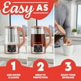 thumbnail image 3 of Gourmia Electric Kettle 1.7L with 6 Presets, Digital Display, and Tea Infuser, Peach, 3 of 11