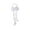#362-White-B, variant on Cheapark Long Wedding Floral Hoop Bridal Handheld Wreath Ceremony Bouquet Bridal Party Decorative Accessory