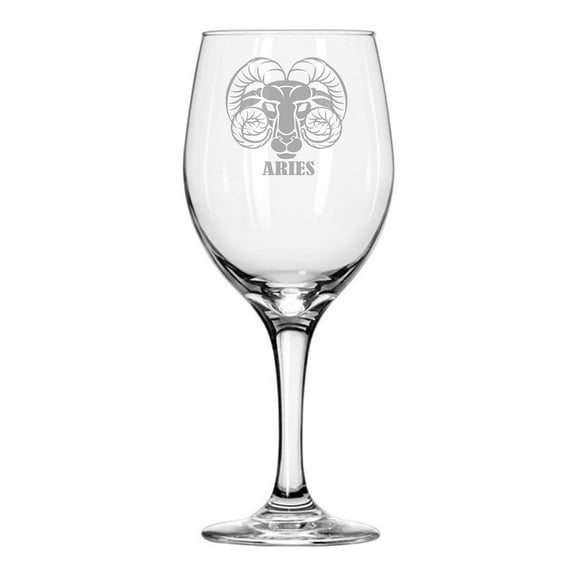 Zodiac Sign 20 oz Wine Glass ARIES