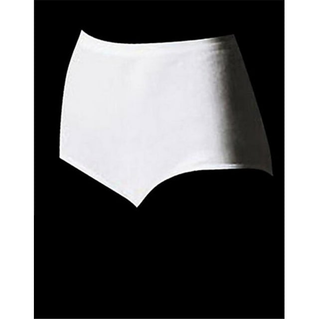 Bali 2324 Full-Cut-Fit Stretch Cotton Brief, Size 7 White