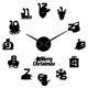 thumbnail image 2 of Xihbxyly Reloj de Pared Sin Marco, Diseño de Espejo 3D Diy, Decoración Creativa para El Hogar y La Oficina, Esfera de Acero Inoxidable, Autoadhesivo de Fácil Instalación, Sala de Estar Moderna, Funci, 2 of 2