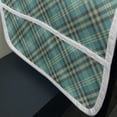 thumbnail image 3 of Brown Plaid Microwave Oven Cover, Scottish Tartan Background Forming in Symmetry, Water Resistant Organizer with Pockets for Kitchen, 36" x 12", Almond Green Umber, by Ambesonne, 3 of 4
