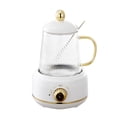 thumbnail image 1 of Hervidor eléctrico portátil de 450 ml para cocinar al vapor, ideal para oficina, con forma de flor, para calentar té., 1 of 12