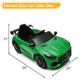 thumbnail image 2 of UBesGoo Ride on Car Toy for Kid 12V 4.5Ah Licensed Mercedes-Benz Electric Car, Green, 2 of 8