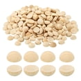 thumbnail image 1 of Uxcell 15mm Mitades de Perlas de Madera, Paquete de 250 Perlas de Madera Natural sin Terminar, Bolas de Madera Redondas Divididas para Manualidades, 1 of 7