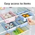 thumbnail image 2 of Fridge Drawer Organizer 2 Pack Retractable Drawer Refrigerator Storage Box,Unique Design Pull Out Bins, Fridge Shelf Holder Storage Box, Small Size, FIT FOR Under 0.5'' Fridge Shelf, 2 of 6
