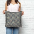 thumbnail image 2 of Blue Boho Pillow Covers 18x18 Inch Decorative Throw Pillow Cover, Vintage Ethnic Tribe Abstract Art Floral Sofa Pillowcases Accent Cushion Case Home Decor Bedroom Living Room, 2 of 6
