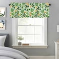 thumbnail image 4 of St Patrick's Day Clovers Hat Coin Valances for Windows,Kitchen Valance Rod Pocket Short Curtain, Green Heart Shamrocks Leaf Valance Curtain Window Valances for Bedroom Bathroom Living Room 60x18in, 4 of 9