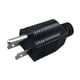 thumbnail image 4 of Adaptador de enchufe estadounidense Convertidor compacto para dormitorio Adaptadores eléctricos Negro, 4 of 9