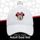 thumbnail image 2 of Gorra de béisbol Disney Minnie Mouse blanca de algodón unisex, 2 of 6