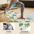 thumbnail image 4 of Dinosaurs Pattern Hot Yoga Mat Towel Non Slip for Hot Yoga - Quick-Drying Yoga Mat Cover with 4 Corner Pockets with Travel Bag - Hot Yoga Towel Non Slip 74"x26", 4 of 6