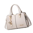 thumbnail image 1 of Bolso de mano para mujer, bolso de hombro con cremallera, bolso con asa, bolso cruzado informal grande a la moda, bolso de mano para fiesta, vacacione, 1 of 8