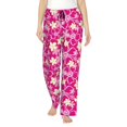 thumbnail image 1 of Balery Vintage Flowers Pantalones de pijama para mujer, pijamas ultraligeros, pantalones de estar por casa-Small, 1 of 6
