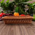 thumbnail image 5 of 2 Pcs Rectangular Basket for Table or Counter Display for Bread,Fruits and Vegetables Wicker Baskets, 5 of 5