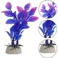 thumbnail image 4 of 10 piezas de plantas de acuario para acuario, pequeñas plantas acuáticas de simulación de acuario de plástico, acuario decorativo, pecera, decoración de estanque pequeño, flores falsas, 4 of 5
