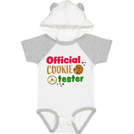 

Inktastic Official Cookie Tester Christmas Cookies Gift Baby Boy or Baby Girl Bodysuit