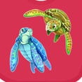 thumbnail image 4 of Inktastic Sea Turtles Swimming Together Boys or Girls Baby Bib, 4 of 4