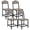 Gray, variant on Gasee Dining Chairs Set of 4,Wood Dining Chairs with Metal Legs for Dining Room, Kitchen, Restaurant,Brown (Only Chairs)