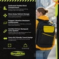 thumbnail image 4 of Sportube Overheader Padded Boot and Gear Backpack, Carry-on Travel Bag, Citrus, 4 of 8
