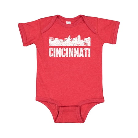 

Inktastic Cincinatti Skyline Grunge Gift Baby Boy or Baby Girl Bodysuit