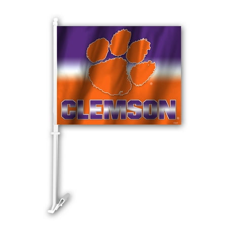 NCAA Clemson Tigers Ombre Car Flag